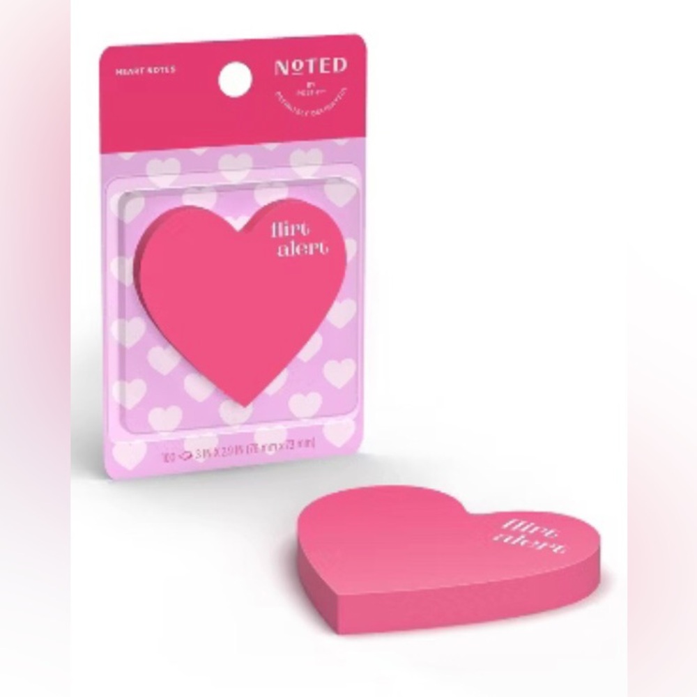Pink Heart-Shaped Sticky Notes | Love Notes | Post-Its | Fun | Sexy | NEW